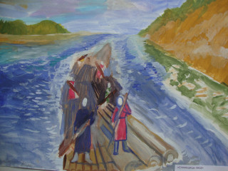 «Сплавщицы леса» Прошутинская Кира 9 лет