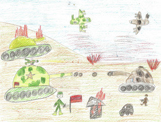 «И снова в бой!» Трубач Кристина 6 лет