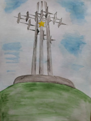 «Журавли» Чистякова Полина 14 лет