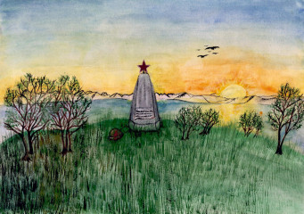 «Его зарыли в шар земной, а был он лишь солдат» Владимирова Владислава  14 лет 3 место в средней группе