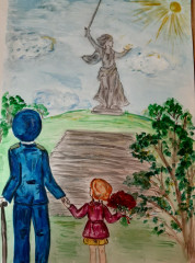 «Открытка Победы» Воронина Софья 4 года 1 место в первой младшей группе