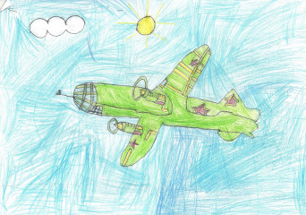 «Военный самолет» Зовутина Ева 7 лет