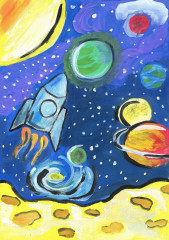 «Этот удивительный космос» Ершова Анастасия 5 лет