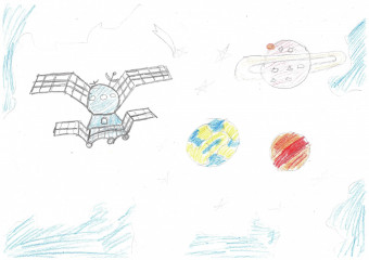 «Космическая станция в работе» Барашкова Алена 8 лет