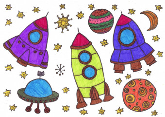 «Космические ракеты» Грачева Инна 10 лет