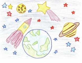 «Космос» Дунаева Ирина 9 лет