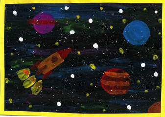 «Необъятный космос» Суслопаров Павел 5 лет