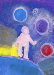 «Юрий Гагарин и первые шаги в космос» Оленичева Анна 10 лет