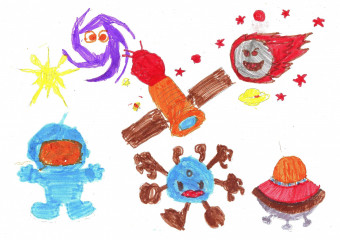 «В гости к друзьям-инопланетянам»Васильев Андрей 8 лет