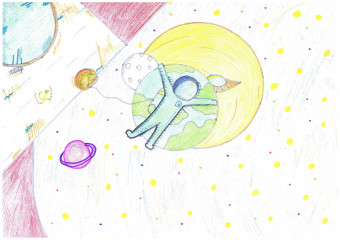 «В открытом космосе» Сивеев Павел 12 лет